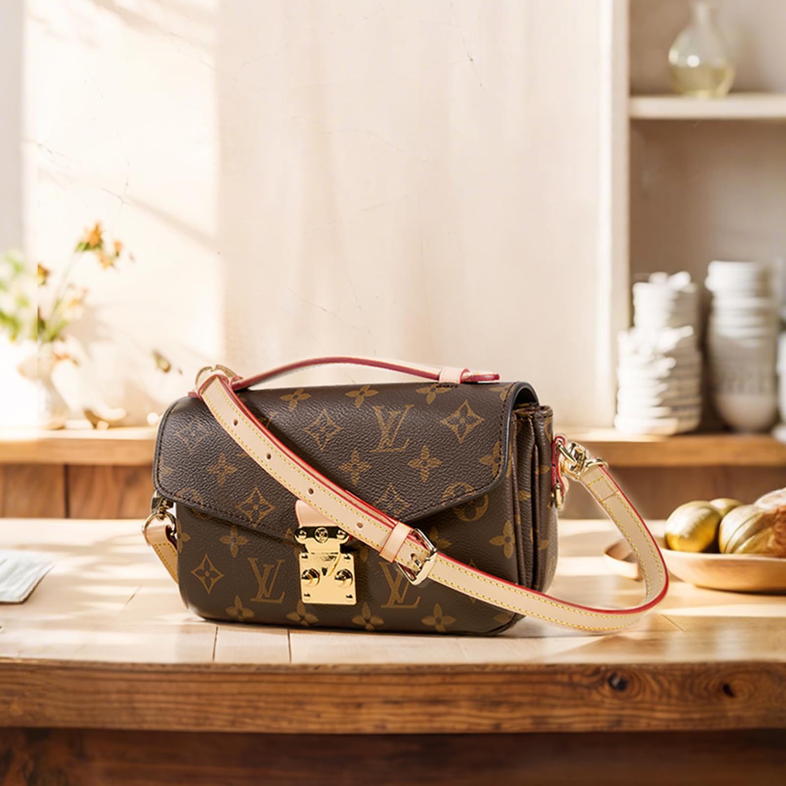 Amazon.com: SENTEN Vachetta Leather Replacement Strap for Louis